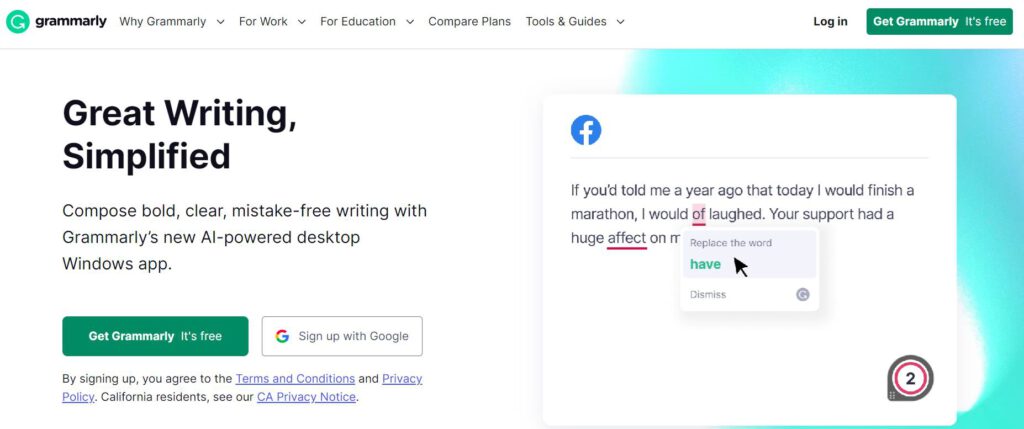 Grammarly AI ช่วยเขียนภาษาอังกฤษ